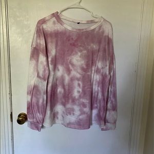 Purple & White Tie-Dye Sleep Set